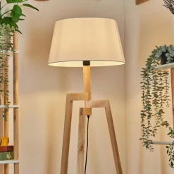 Lampes En Tissu-hofstein Bassagoda Lampadaire Écru, 1 lumière