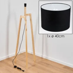 Lampes En Tissu-hofstein Bassagoda Lampadaire Écru, 1 lumière