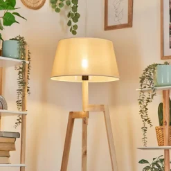 Lampes En Tissu-hofstein Bassagoda Lampadaire Écru, 1 lumière