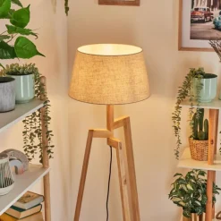 Lampes En Tissu-hofstein Bassagoda Lampadaire Écru, 1 lumière