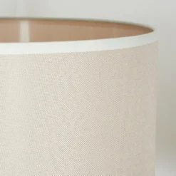 Lampes En Tissu-hofstein Bassagoda Lampadaire Écru, Noir, 1 lumière