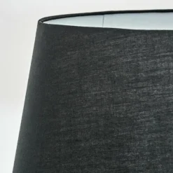 Lampes En Tissu-hofstein Bassagoda Lampadaire Écru, Noir, 1 lumière