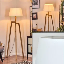 Lampes En Tissu-hofstein Bassagoda Lampadaire Écru, 1 lumière