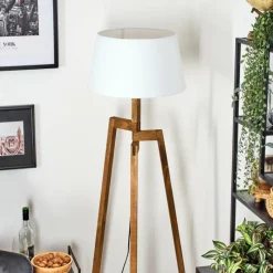 Lampes En Tissu-hofstein Bassagoda Lampadaire Écru, 1 lumière