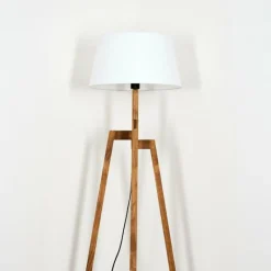 Lampes En Tissu-hofstein Bassagoda Lampadaire Écru, 1 lumière