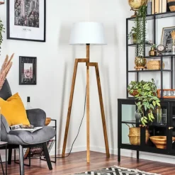 Lampes En Tissu-hofstein Bassagoda Lampadaire Écru, 1 lumière