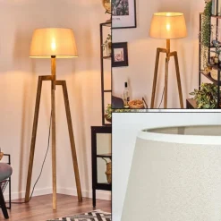 Lampes En Tissu-hofstein Bassagoda Lampadaire Écru, 1 lumière