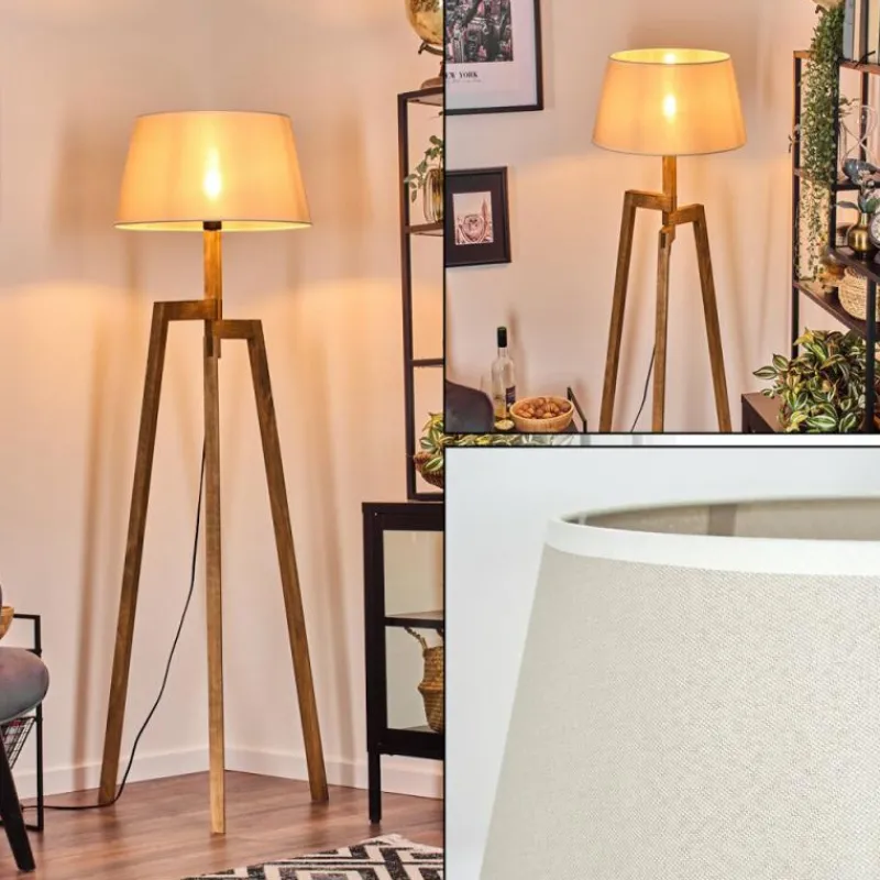 Lampes En Tissu-hofstein Bassagoda Lampadaire Écru, 1 lumière