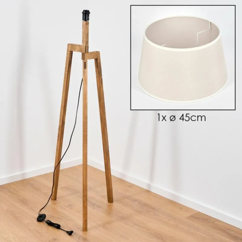 Lampes En Tissu-hofstein Bassagoda Lampadaire Écru, 1 lumière