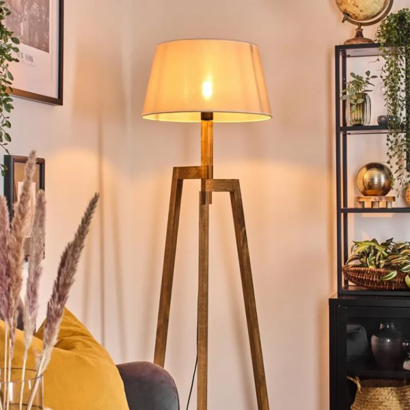 Lampes En Tissu-hofstein Bassagoda Lampadaire Écru, 1 lumière