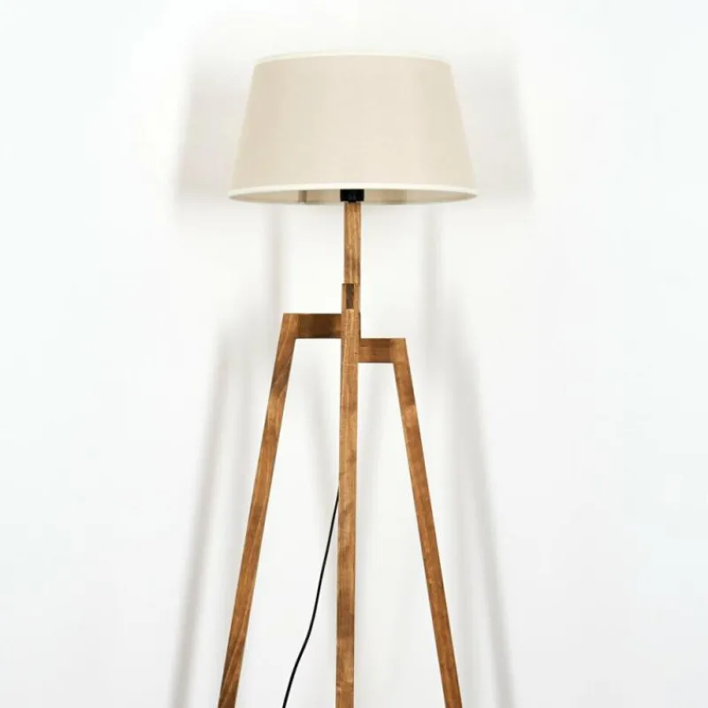 Lampes En Tissu-hofstein Bassagoda Lampadaire Écru, 1 lumière