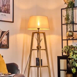 Lampes En Tissu-hofstein Bassagoda Lampadaire Écru, 1 lumière