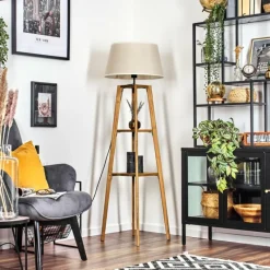 Lampes En Tissu-hofstein Bassagoda Lampadaire Écru, 1 lumière