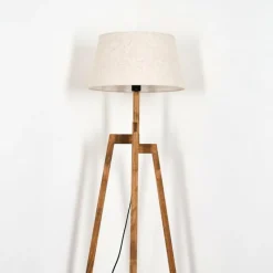 Lampes En Tissu-hofstein Bassagoda Lampadaire Écru, 1 lumière