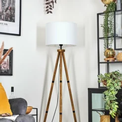 Lampes En Tissu-hofstein Bassagoda Lampadaire Écru, 1 lumière