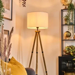 Lampes En Tissu-hofstein Bassagoda Lampadaire Écru, 1 lumière