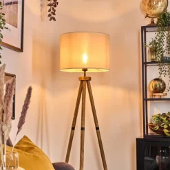 Lampes En Tissu-hofstein Bassagoda Lampadaire Écru, 1 lumière