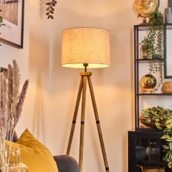 Lampes En Tissu-hofstein Bassagoda Lampadaire Écru, 1 lumière