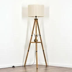 Lampes En Tissu-hofstein Bassagoda Lampadaire Écru, 1 lumière