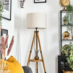 Lampes En Tissu-hofstein Bassagoda Lampadaire Écru, 1 lumière