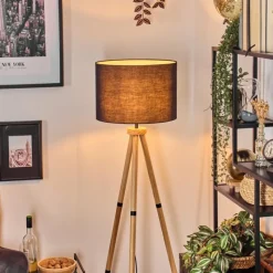 Lampes En Tissu-hofstein Bassagoda Lampadaire Écru, 1 lumière