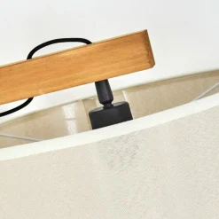 Lampes En Tissu-hofstein Bassagoda Lampadaire Écru, Noir, 1 lumière