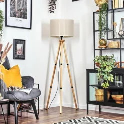 Lampes En Tissu-hofstein Bassagoda Lampadaire Écru, 1 lumière