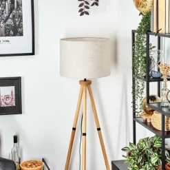 Lampes En Tissu-hofstein Bassagoda Lampadaire Écru, 1 lumière