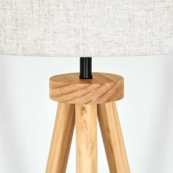 Lampes En Tissu-hofstein Bassagoda Lampadaire Écru, 1 lumière