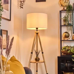 Lampes En Tissu-hofstein Bassagoda Lampadaire Écru, 1 lumière