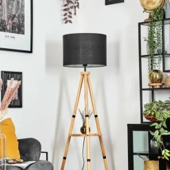 Lampes En Tissu-hofstein Bassagoda Lampadaire Écru, 1 lumière