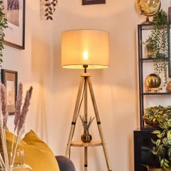 Lampes En Tissu-hofstein Bassagoda Lampadaire Écru, 1 lumière