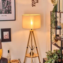 Lampes En Tissu-hofstein Bassagoda Lampadaire Écru, 1 lumière