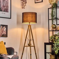 Lampes En Tissu-hofstein Bassagoda Lampadaire Écru, 1 lumière