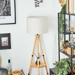 Lampes En Tissu-hofstein Bassagoda Lampadaire Écru, 1 lumière