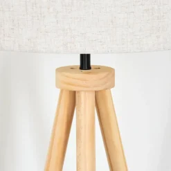 Lampes En Tissu-hofstein Bassagoda Lampadaire Écru, 1 lumière