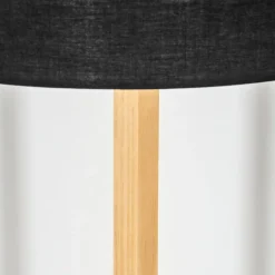 Lampes En Tissu-hofstein Bassagoda Lampadaire Écru, Noir, 1 lumière