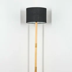 Lampes En Tissu-hofstein Bassagoda Lampadaire Écru, Noir, 1 lumière