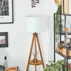 Lampes En Tissu-hofstein Bassagoda Lampadaire Écru, 1 lumière