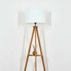 Lampes En Tissu-hofstein Bassagoda Lampadaire Écru, 1 lumière