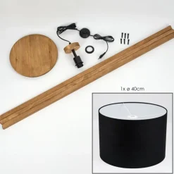 Lampes En Tissu-hofstein Bassagoda Lampadaire Écru, 1 lumière