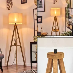 Lampes En Tissu-hofstein Bassagoda Lampadaire Écru, 1 lumière