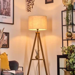 Lampes En Tissu-hofstein Bassagoda Lampadaire Écru, 1 lumière