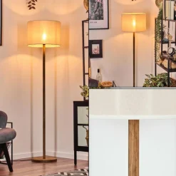 Lampes En Tissu-hofstein Bassagoda Lampadaire Écru, 1 lumière