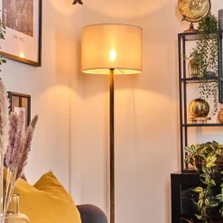 Lampes En Tissu-hofstein Bassagoda Lampadaire Écru, 1 lumière