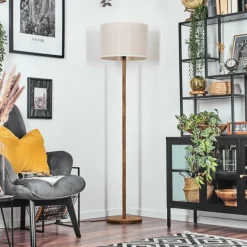 Lampes En Tissu-hofstein Bassagoda Lampadaire Écru, 1 lumière