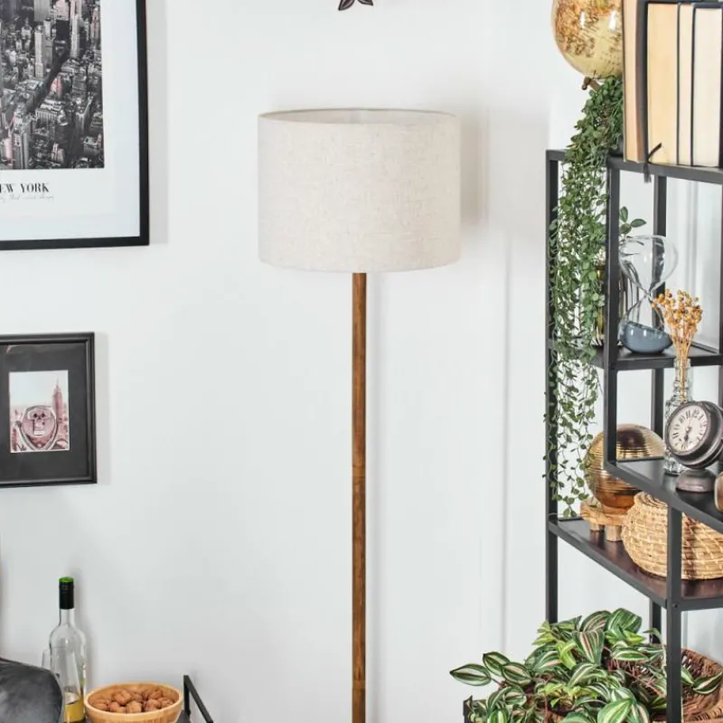 Lampes En Tissu-hofstein Bassagoda Lampadaire Écru, 1 lumière