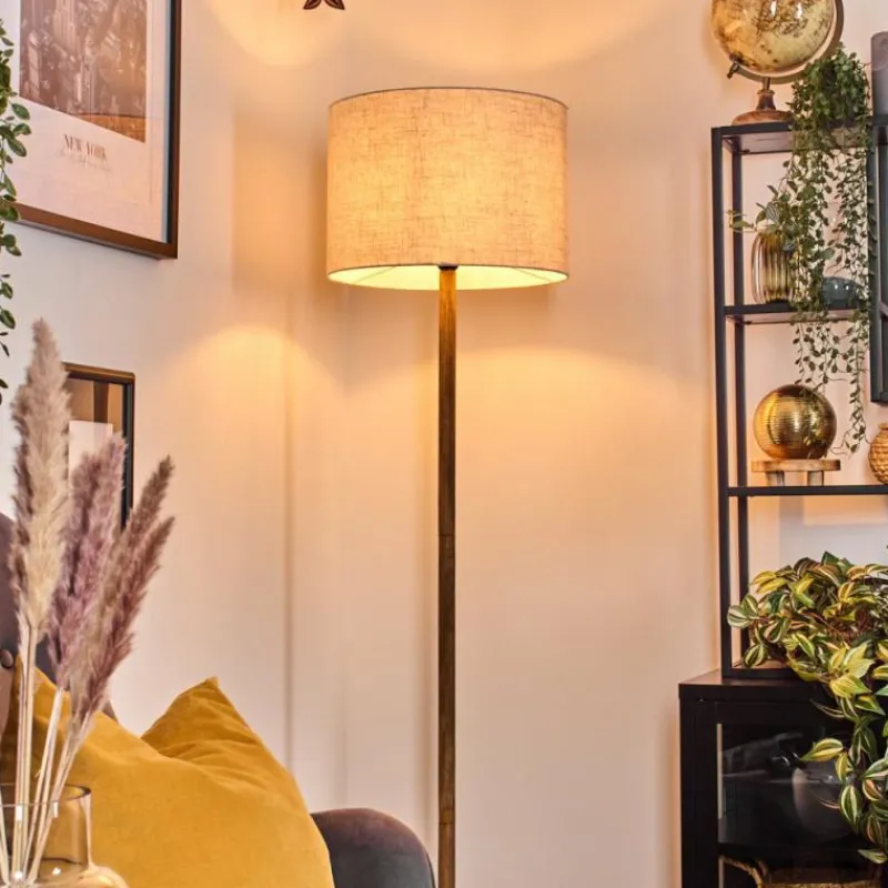 Lampes En Tissu-hofstein Bassagoda Lampadaire Écru, 1 lumière