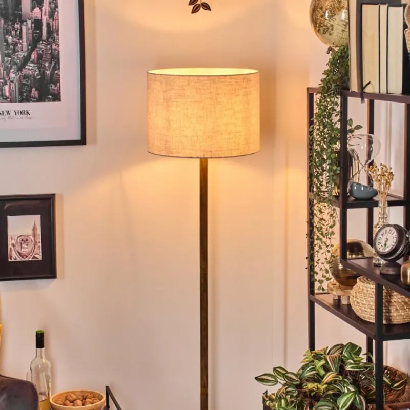 Lampes En Tissu-hofstein Bassagoda Lampadaire Écru, 1 lumière