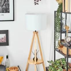 Lampes En Tissu-hofstein Bassagoda Lampadaire Écru, 1 lumière